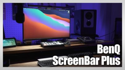 「BenQ ScreenBar Plus: モニターライトで快適デスク環境を実現」の画像