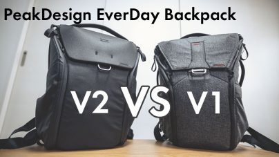 PeakDesignのEveryDay BackpackV1とV2の比較レビューの画像