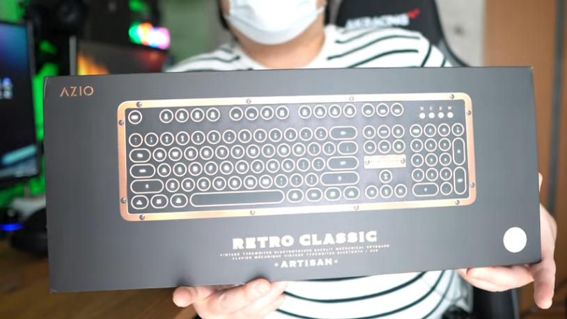 AZIOレトロクラシックキーボード: レトロ感溢れるタイプライター風